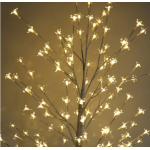Χριστουγεννιάτικο Δέντρο Λευκό Με 144 Led Θερμό Φωτισμό 1.60(h)cm